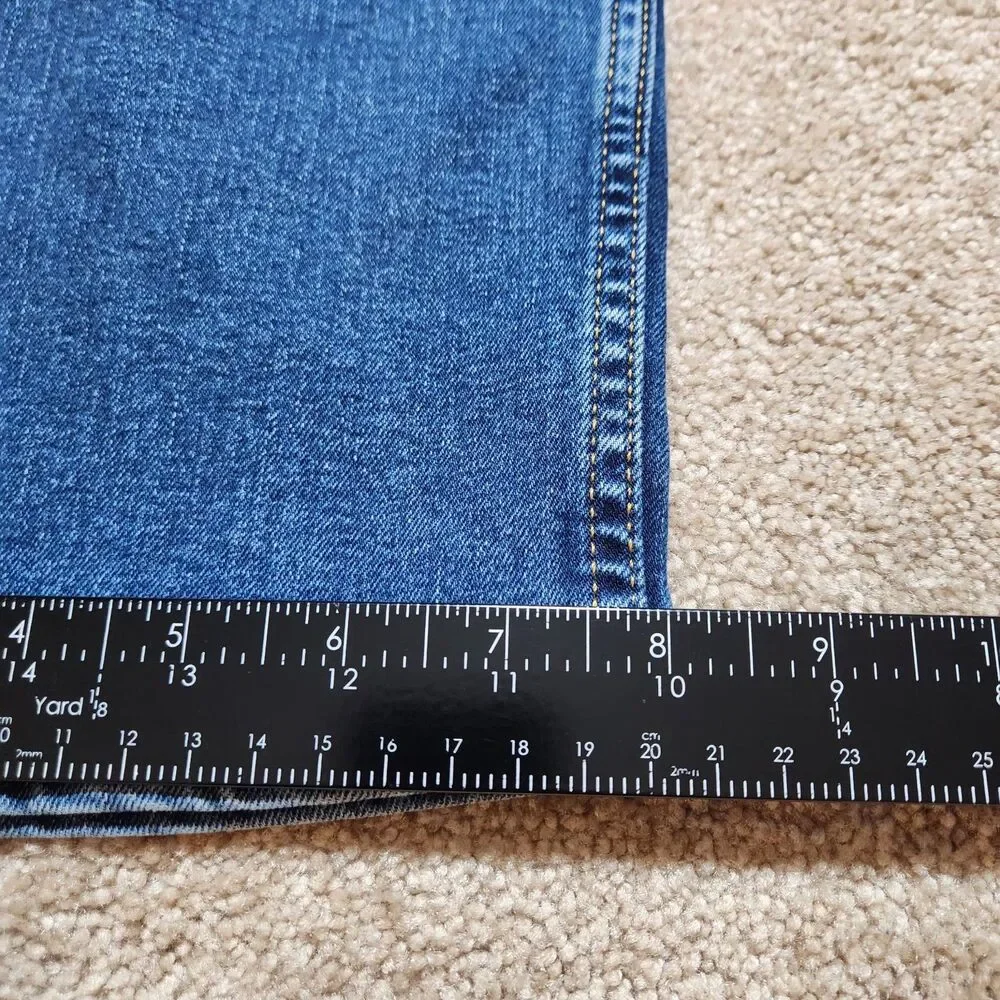 Levi's 506 Jeans Mens 36(35)x30 Straight Leg Blue Denim Medium Wash Stretch